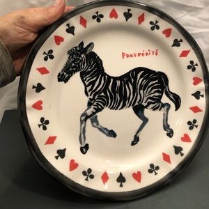 Anthropology hand painted plate.  Never used.